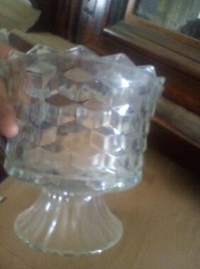 Clearcrystal Glass Pedestal Candy Dish